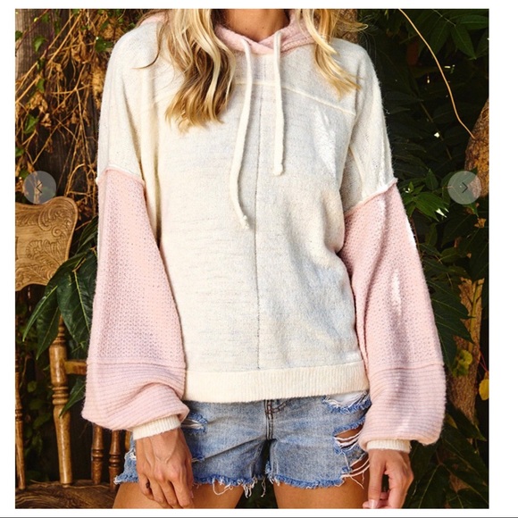 Color-block sweater/sweatshirt hoodie fabulous - Picture 5 of 7